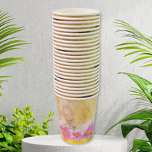 Disposable Paper Cups, Disposable Tea, Coffee Cups (24 Pcs Set / Mix Color & Design)