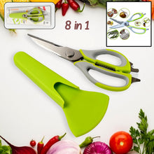 Multi-Purpose Kitchen Shears with Magnetic Holder, Stainless Steel, Red Multifunction Heavy Duty and Kitchen Scissors