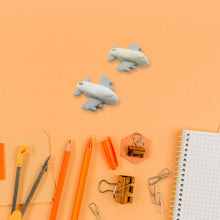 Cute vehicle-themed erasers for children