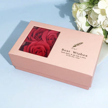 Jewellery Gift Box with Lids & Roses Packaging Box with 6 Roses (1 Set)