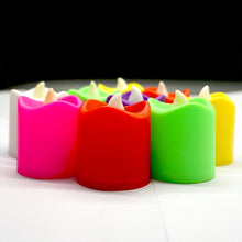 LED tealight candles, battery operated, set of 10 for parties