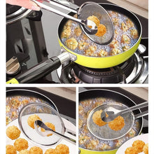 2In1 Stainless Steel Filter Spoon with Clip Food Kitchen Oil-Frying Multi-Functional