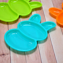 Kids' multicolor rabbit dishes, set of 6