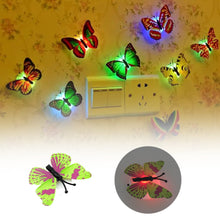 Illusion night lamp with butterfly design.