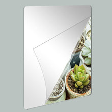 Square adhesive mirrors for bathroom, pack of 10