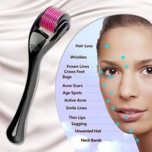 Facial derma roller for skin polishing and scar removal