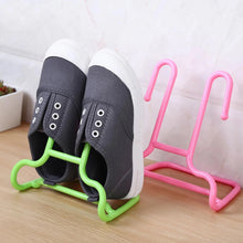 Space-Saving Drying Shelf with Shoe and Hanger Stand