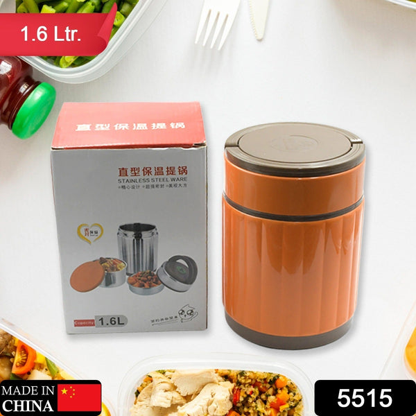 Stainless steel thermos with vacuum insulation for food