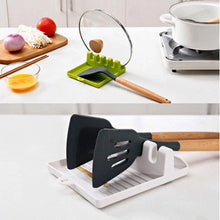 Versatile kitchen spatula holder with functional design