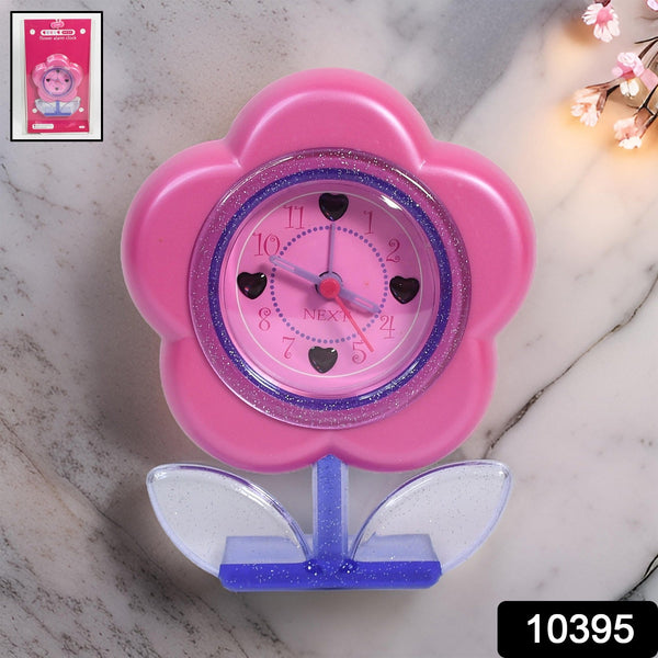 Flower-Shaped Desk Clock with Alarm System